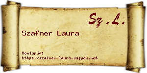 Szafner Laura névjegykártya